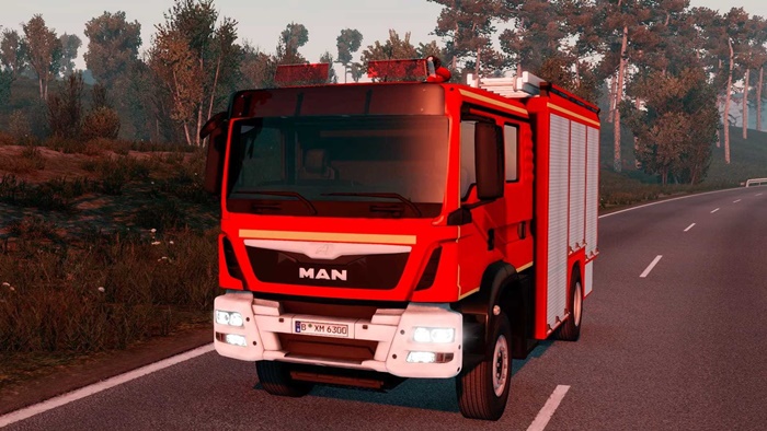 ETS2 - Man TGM Fire Truck V1.0 (1.54.x)
