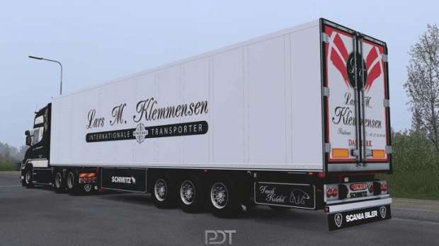 ETS2 - Scania T580 + Trailer Klemmensen V2.0 (1.49.x)