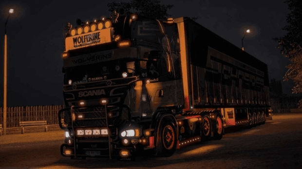 ETS2 - Scania V8K Wolverine R520+ Trailer (1.49.x)