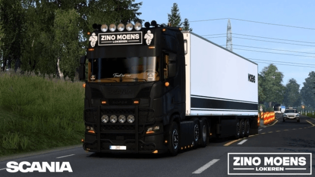ETS2 - Scania S650 Zino Moens Transport + Trailers (1.49.x)