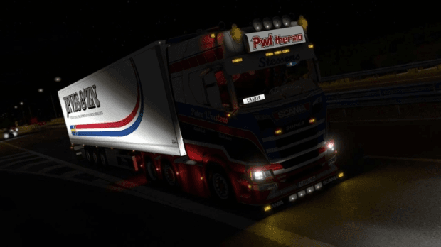 ETS2 - Scania S500 PWT Stessens + JP Vis Trailer V5.0 (1.48.x)