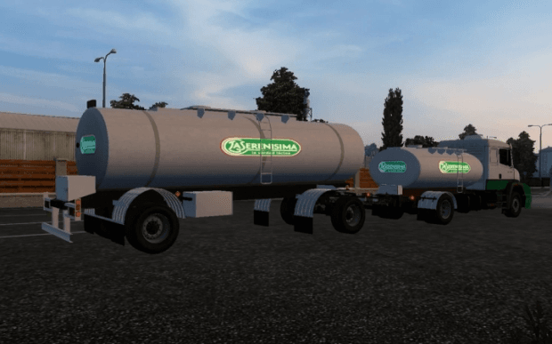ETS2 - MB 1634 + Acoplado Serenisima Micky Meltom V1.0 (1.47.x)