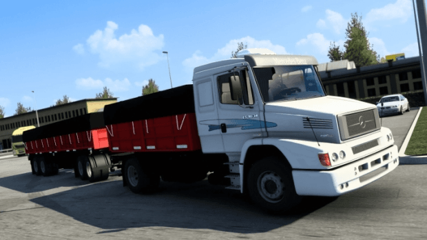ETS2 - MB 1634 + Acoplado Volcador Axel Carosio (Tandem Tipper) (1.47.x)