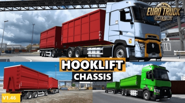 ETS2 - Renault Range T (C, K) Hooklift V1.0 (1.46.x) ETS2 - Renault Range T (C, K) Hooklift V1.0 (1.46.x)