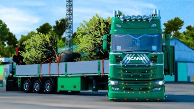ETS2 - Forest Scania 2016 with Trailer (1.45.x) ETS2 - Forest Scania 2016 with Trailer (1.45.x)