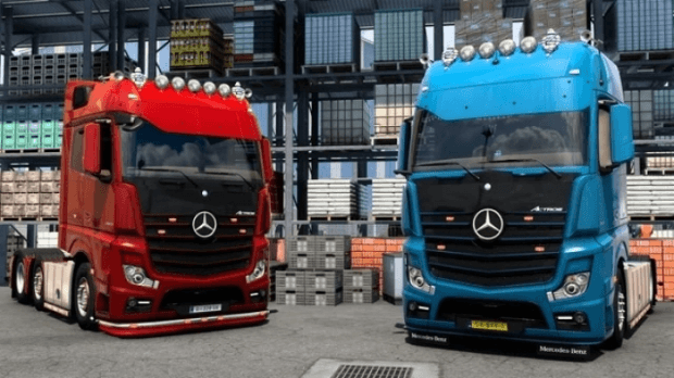 ETS2 - Mercedes Actros Full Set V1.0 (1.45.x) ETS2 - Mercedes Actros Full Set V1.0 (1.45.x)