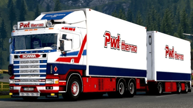 ETS2 - Scania 164G 580 PWT + Trailer (1.45.x) ETS2 - Scania 164G 580 PWT + Trailer (1.45.x)