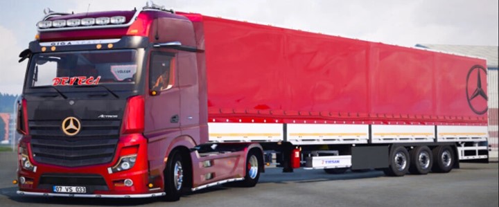 ETS2 - Volkan Sarica Mercedes-Benz Actros MP5 (1.40.x) (1.40.x)