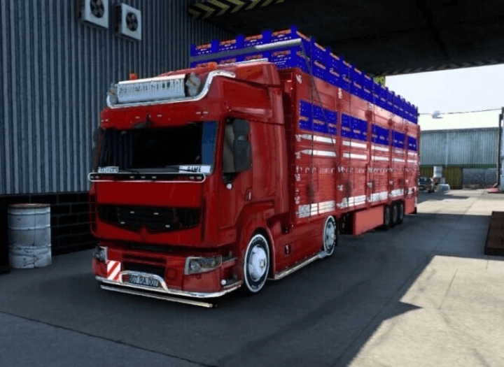 ETS2 - Renault Premium + Hal Trailer (1.40.x) (1.40.x)