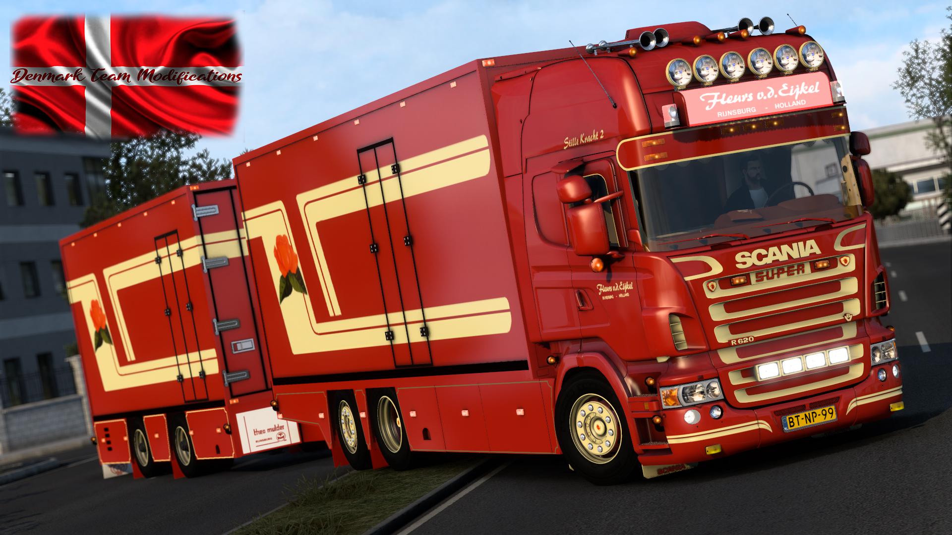 ETS2 - Scania R 620 Fleurs With Trailer (1.40.x) (1.40.x)