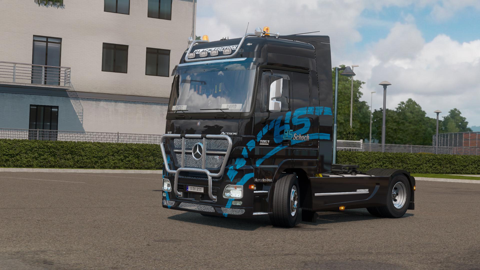ETS2 - Mercedes-Benz Actros MP2 Black Edition (1.39.x) (1.39.x)