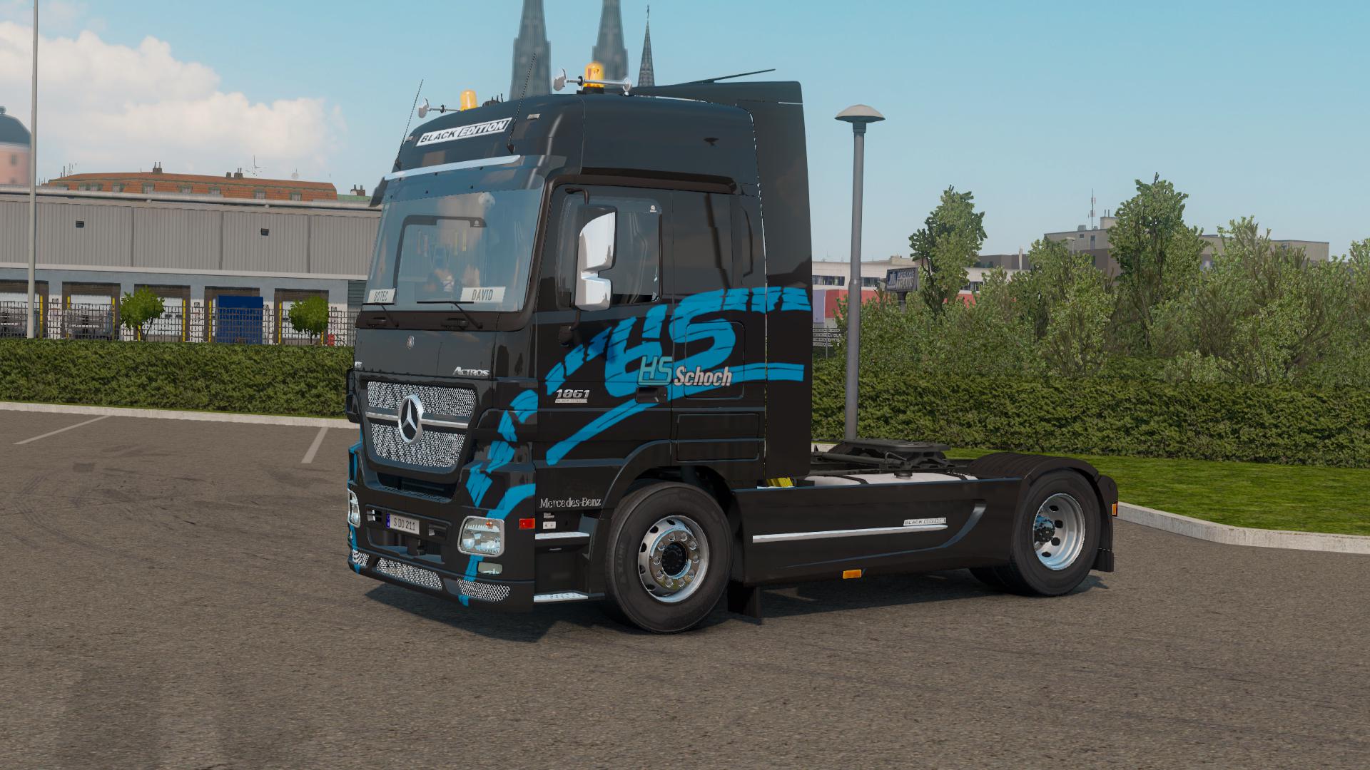 ETS2 - Mercedes-Benz Actros MP2 Black Edition V1.2.1 (1.39.x) (1.39.x)