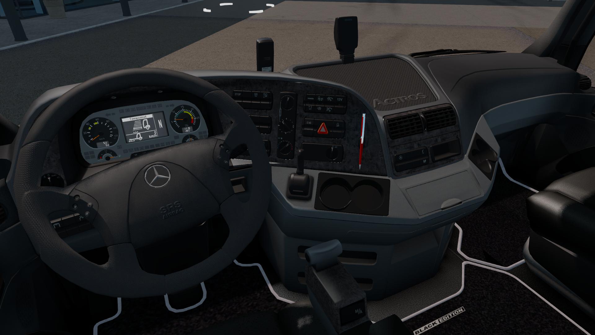 ETS2 – Mercedes-Benz Actros MP2 Black Edition By Dotec Fixed V1.1 (1.39.x) (1.39.x)