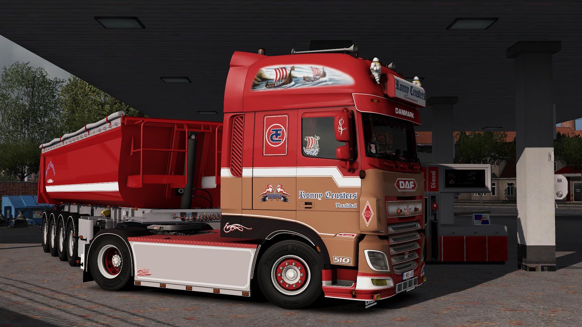 ETS2 - Daf & Trailer Ronny Ceusters (1.38.x) (1.38.x)