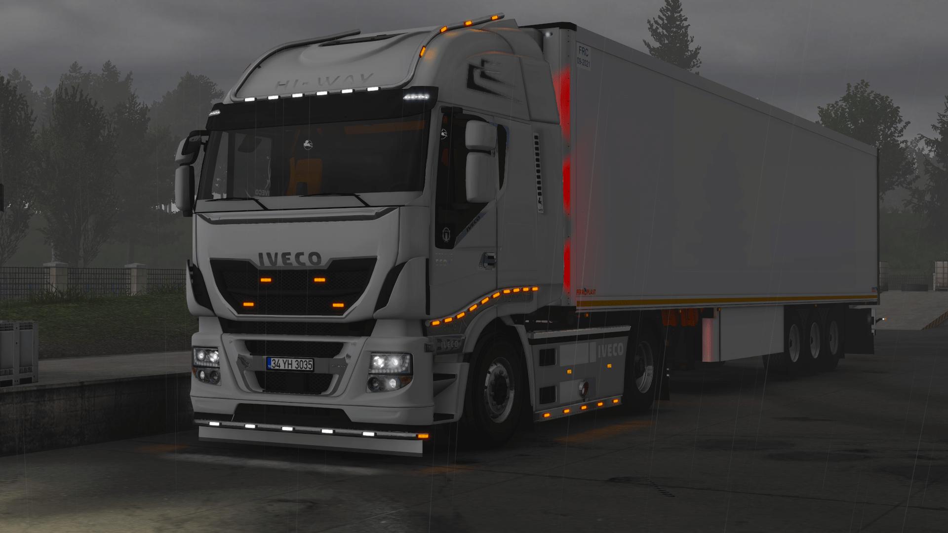 ETS2 - Iveco Hi-Way Custom + Lux Interior (1.38.x) (1.38.x)