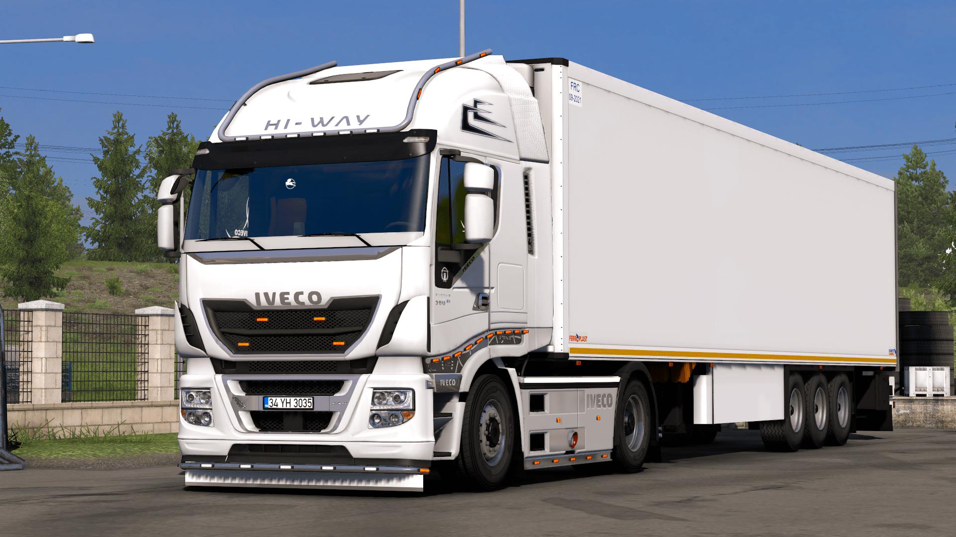 ETS2 - Iveco Hi-Way Custom + Lux Interior (1.38.x) (1.38.x)