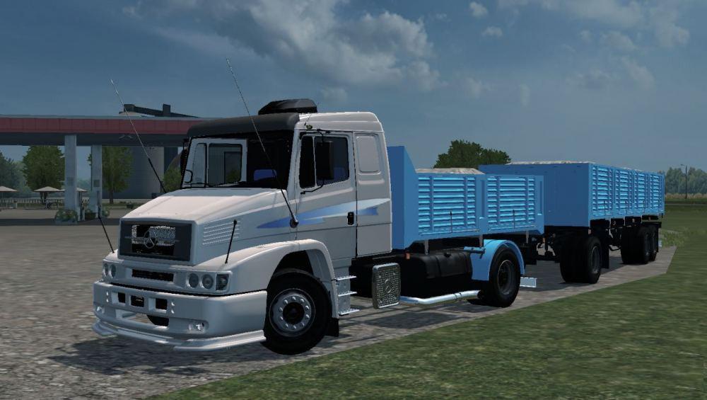 ETS2 - Mercedes-Benz LS 1634 Tandem + Trailer (1.38.x) (1.38.x)