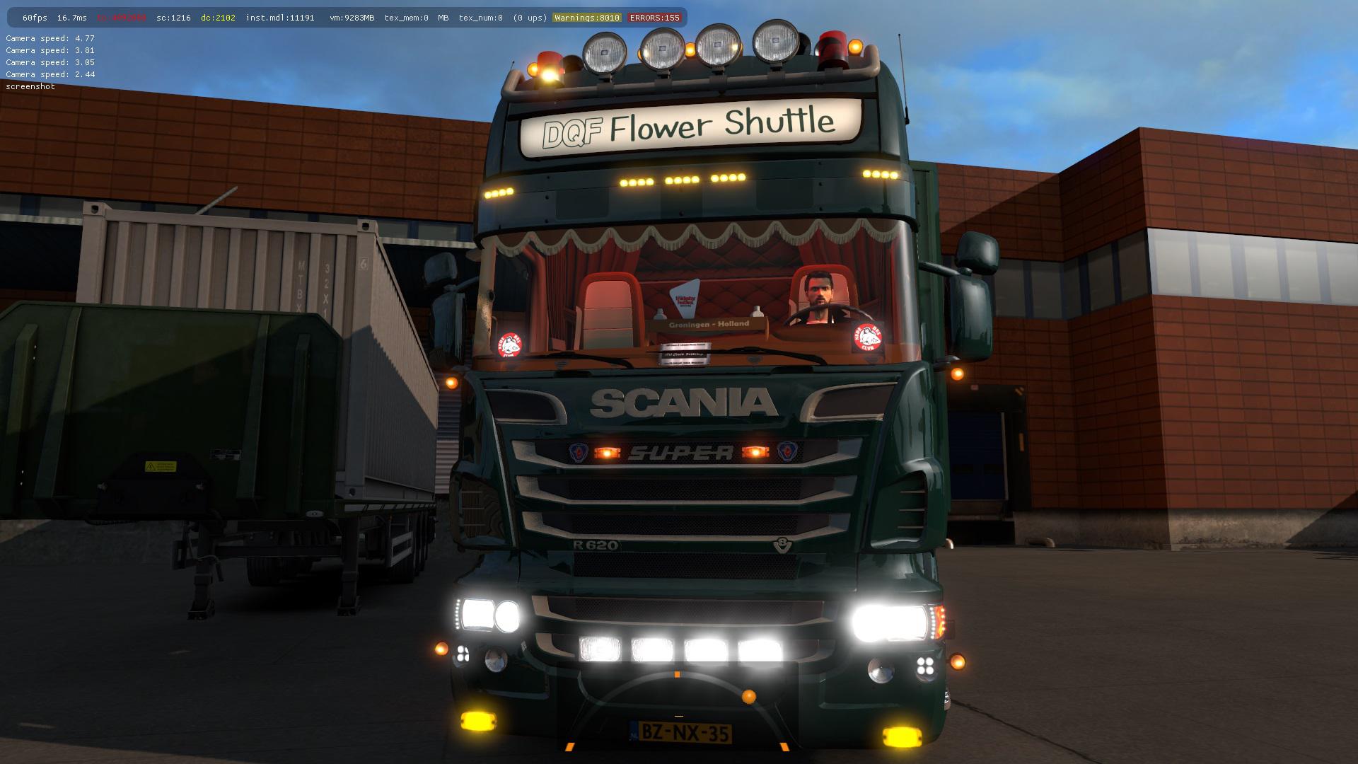 ETS2 - Scania DQF Flower Shuttle + Trailer Edited (1.37.x) (1.37.x)