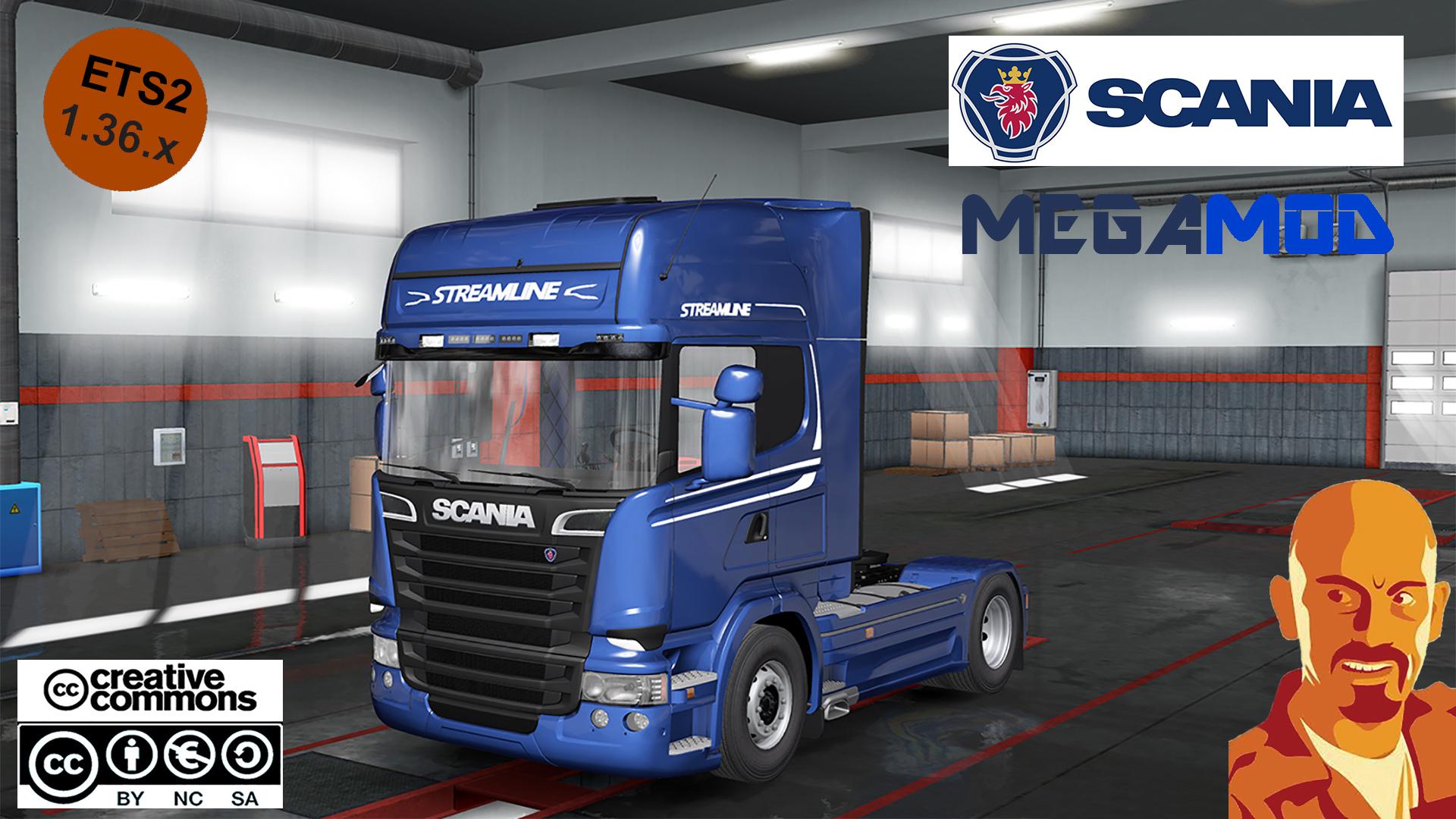 ETS2 - Scania Megamod Reworked Truck (1.36.x) (1.36.x) ETS2 - Scania Megamod Reworked Truck (1.36.x) (1.36.x)