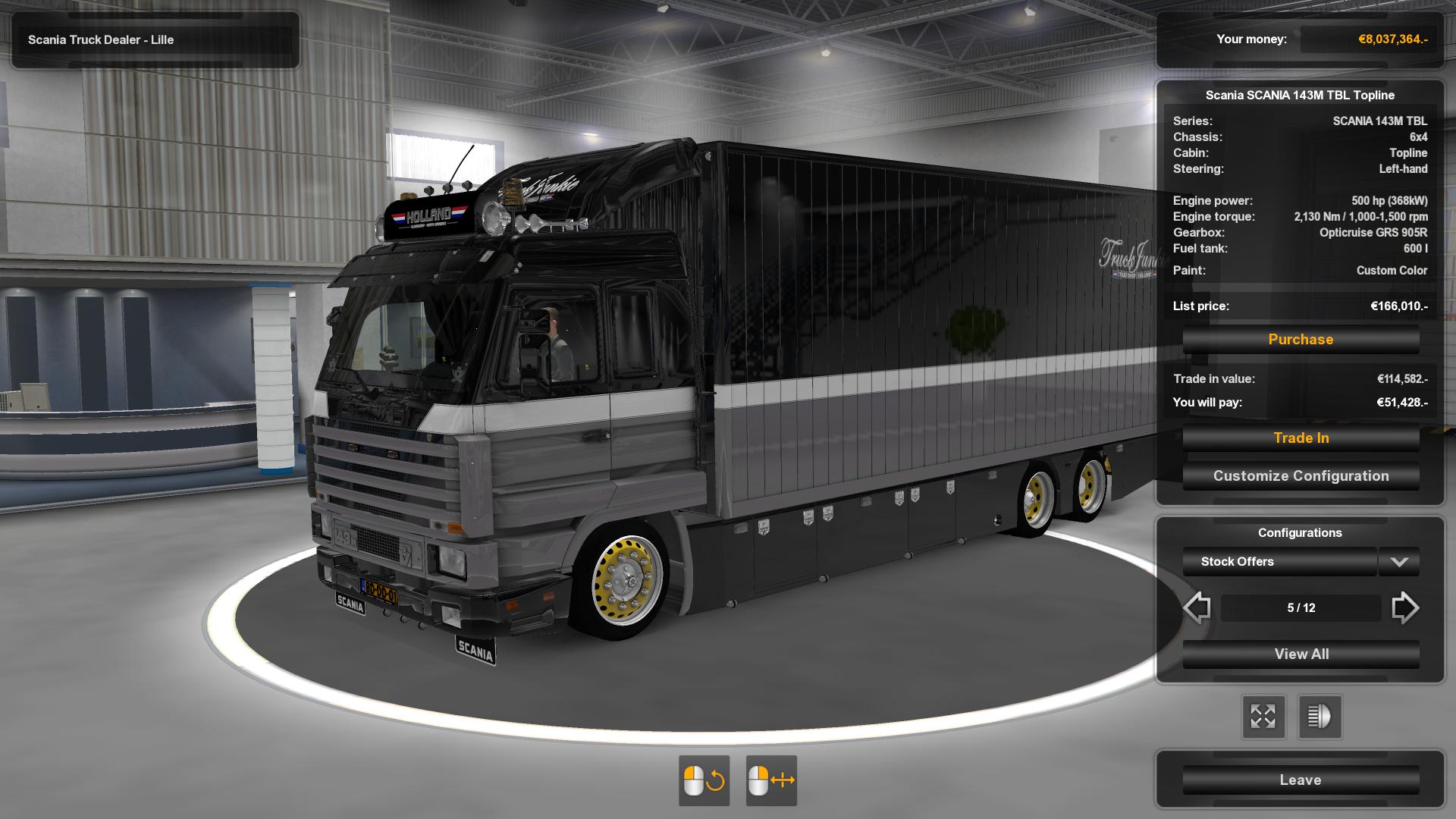 ETS2 - Truckjunkie 143 fixed for 1.35 (1.35.x)