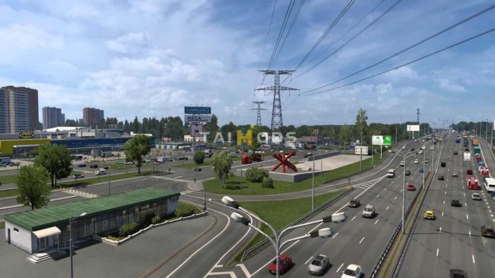 ETS2 - Rus Map V2.54.1 (1.54.x) ETS2 - Rus Map V2.54.1 (1.54.x)