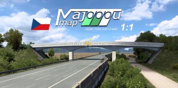 ETS2 - MajooouMap – Real Scale Map of Czechia (1.47.x) ETS2 - MajooouMap – Real Scale Map of Czechia (1.47.x)