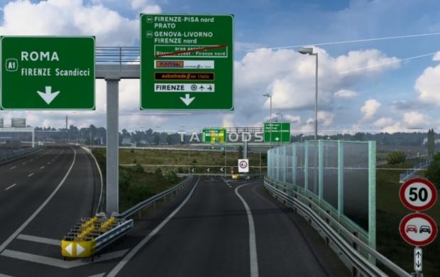 ETS2 - Italy Sign Rework - Promods Addon Hotfix V2.5 (1.47.x) ETS2 - Italy Sign Rework - Promods Addon Hotfix V2.5 (1.47.x)