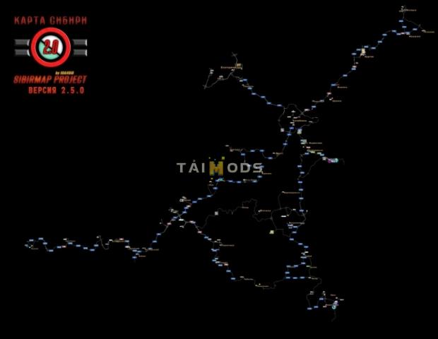 ETS2 - SibirMap 2.0 UE V2.5 (1.46.x) ETS2 - SibirMap 2.0 UE V2.5 (1.46.x)