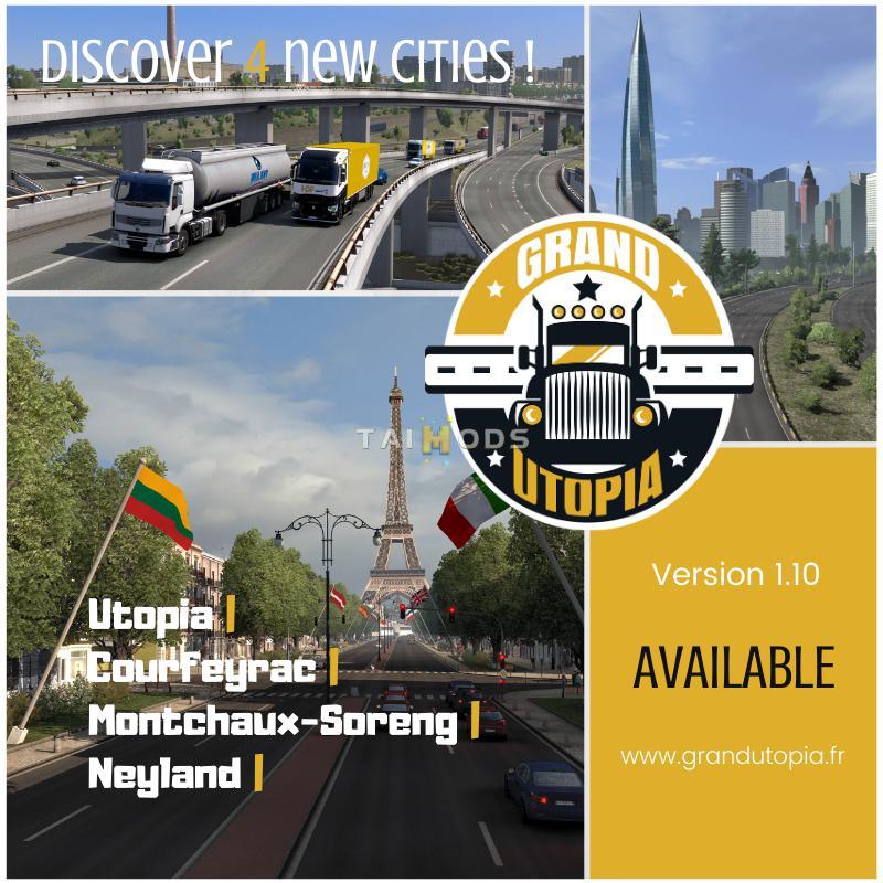 ETS2 - Grand Utopia Map V1.10 (1.40.x) (1.40.x) ETS2 - Grand Utopia Map V1.10 (1.40.x) (1.40.x)
