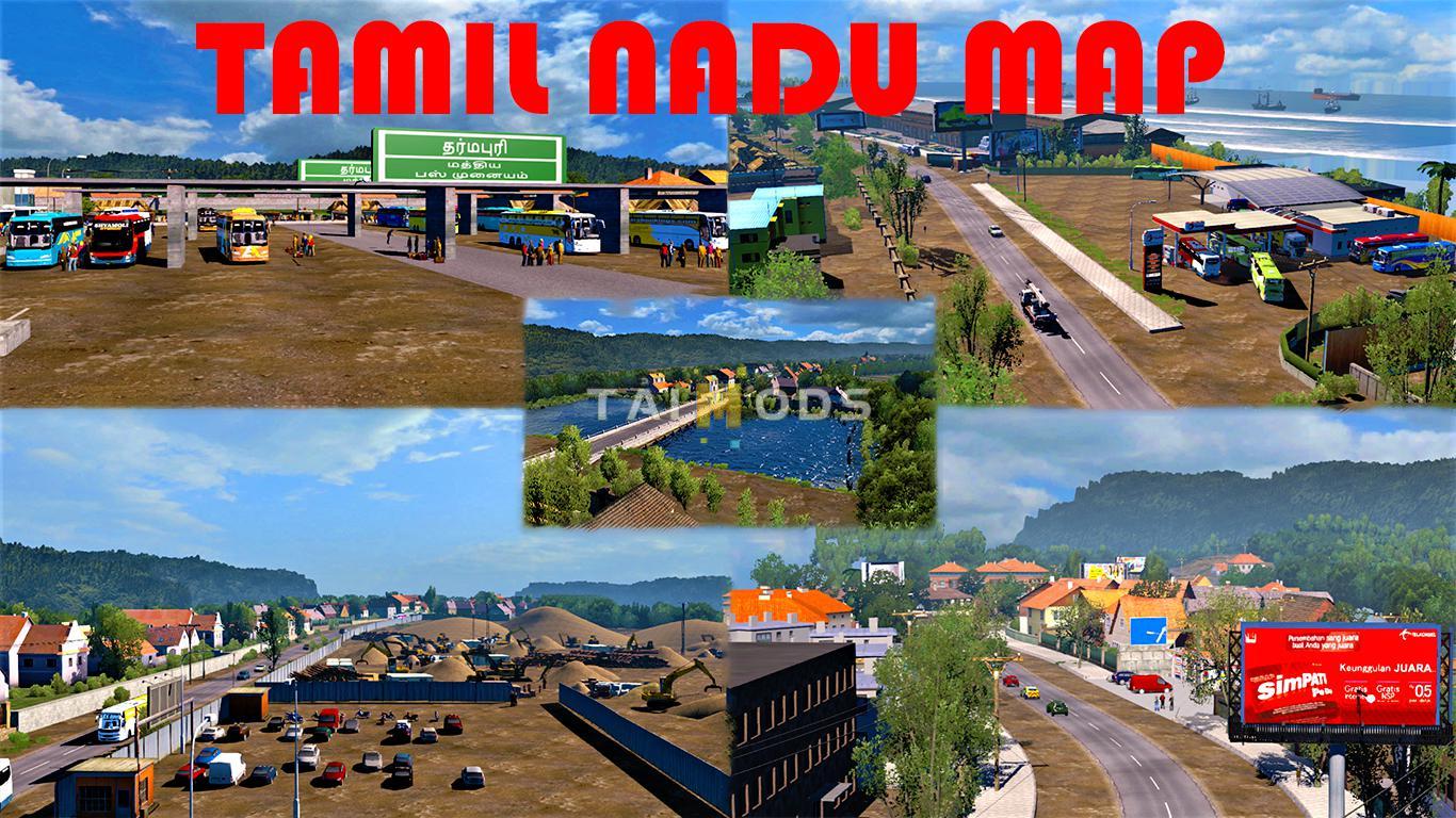 ETS2 - Tamil Nadu Map (1.31-1.35) (1.35.x) ETS2 - Tamil Nadu Map (1.31-1.35) (1.35.x)