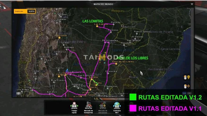 ETS2 - Argentina Map V1.23 (1.36.x) (1.36.x) ETS2 - Argentina Map V1.23 (1.36.x) (1.36.x)