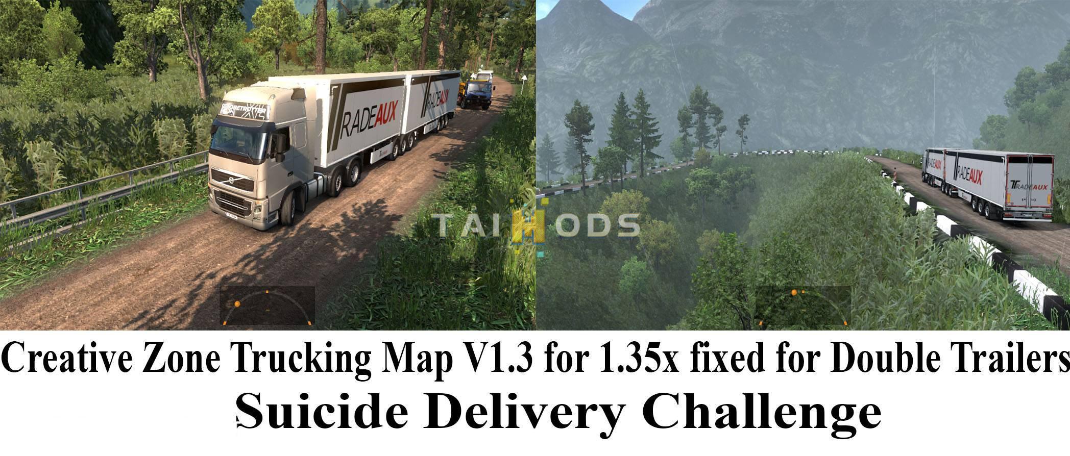 ETS2 - Creative Zone Trucking Map Fixed V1.3 (1.35.X) (1.35.x)