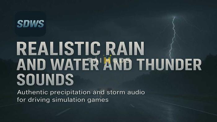 ATS - Realistic Rain & Water & Thunder Sounds V8.1 (1.55.x) ATS - Realistic Rain & Water & Thunder Sounds V8.1 (1.55.x)