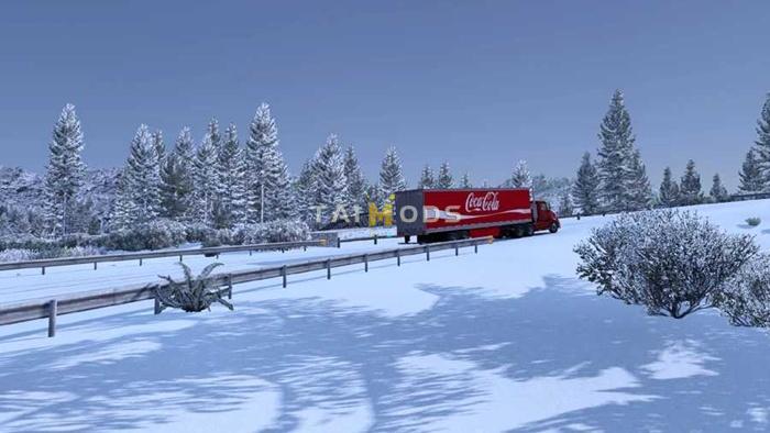 ATS - Frosty Winter Weather Mod V5.5 (1.55.x) ATS - Frosty Winter Weather Mod V5.5 (1.55.x)