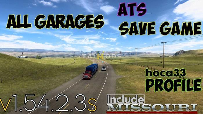 ATS - Save-Profile (All Map DLCs Required) V1.54.2.3s (1.54.x) ATS - Save-Profile (All Map DLCs Required) V1.54.2.3s (1.54.x)