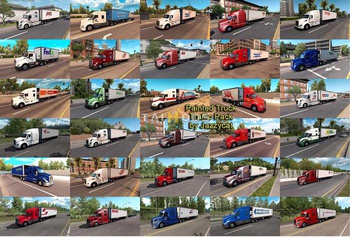 ATS - Painted Truck Traffic Pack V6.1.9 (1.54.x) ATS - Painted Truck Traffic Pack V6.1.9 (1.54.x)