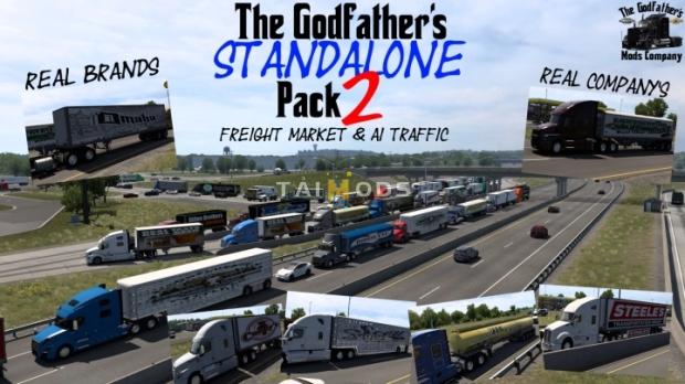 ATS - The Godfathers Standalone Freight Market/Traffic Pack 2 V1.3 (1.53.x) ATS - The Godfathers Standalone Freight Market/Traffic Pack 2 V1.3 (1.53.x)