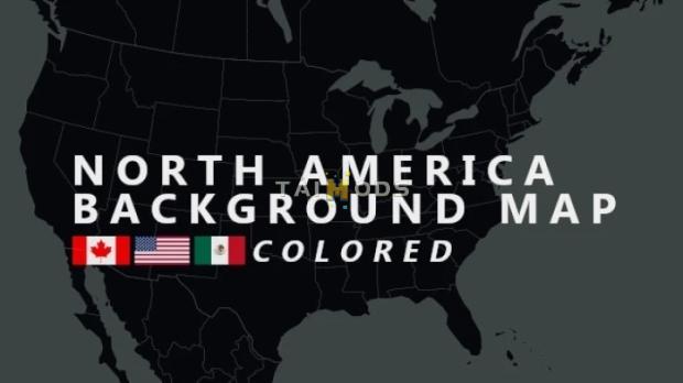 ATS - North America Background Map Colored V1.1 (1.51.x) ATS - North America Background Map Colored V1.1 (1.51.x)