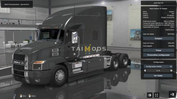 ATS - Engine MP8 1000 HP Mack Anthem V1.0 (1.50.x) ATS - Engine MP8 1000 HP Mack Anthem V1.0 (1.50.x)