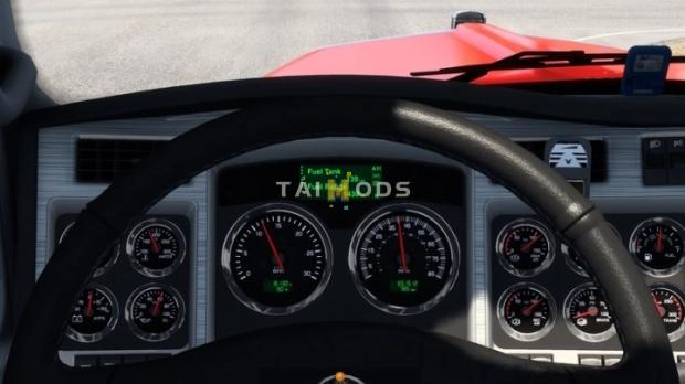 ATS - Kenworth W900 Improved Dashboard V1.1 (1.47.x)