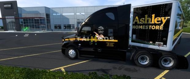 ATS - Cascadia and SCS Trailer Skin Black (Ashley) (1.46.x) ATS - Cascadia and SCS Trailer Skin Black (Ashley) (1.46.x)