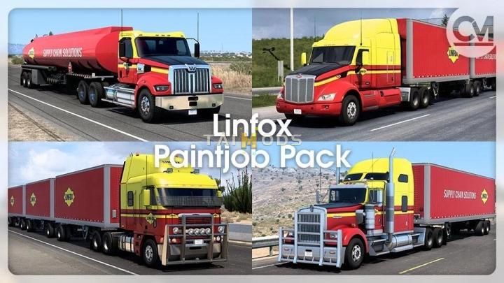 ATS - Linfox Paintjob Pack V1.5 (1.40.x) (1.40.x) ATS - Linfox Paintjob Pack V1.5 (1.40.x) (1.40.x)