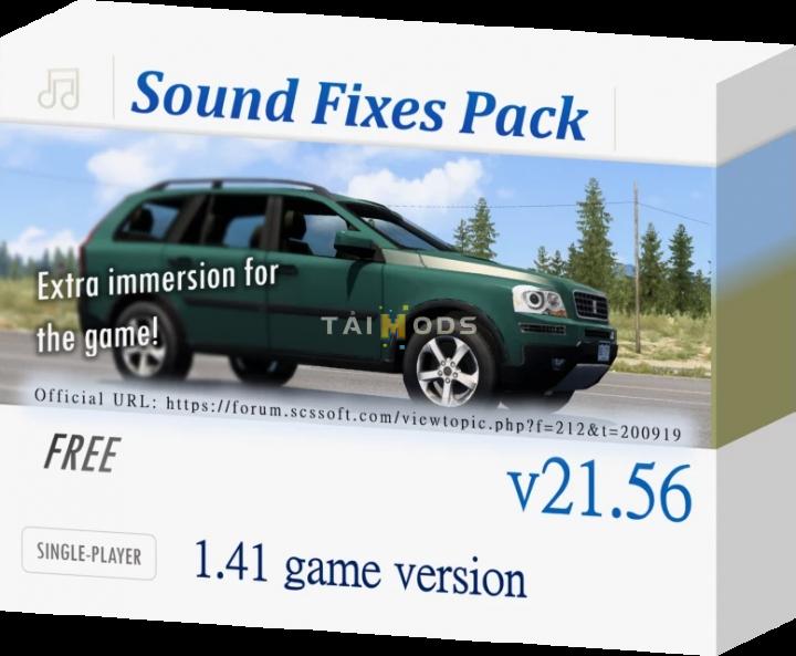 ATS - Sound Fixes Pack V21.56 (1.41.x) (1.41.x) ATS - Sound Fixes Pack V21.56 (1.41.x) (1.41.x)