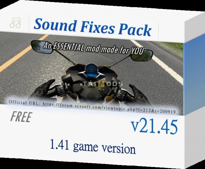ATS - Sound Fixes Pack V21.45 (1.41.x) (1.41.x) ATS - Sound Fixes Pack V21.45 (1.41.x) (1.41.x)