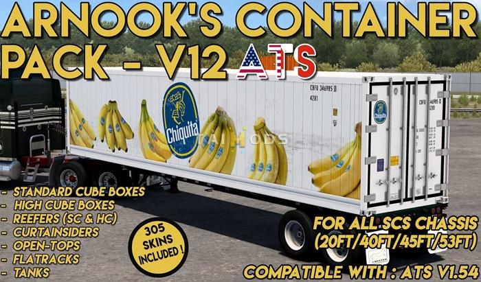 ATS - Arnooks Container Pack V12 (1.54.x) ATS - Arnooks Container Pack V12 (1.54.x)