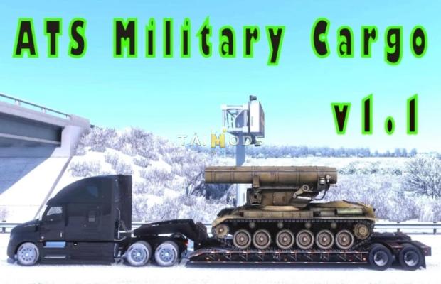 ATS - Military Trailer Cargo & Traffic Pack V1.1 (1.50.x) ATS - Military Trailer Cargo & Traffic Pack V1.1 (1.50.x)