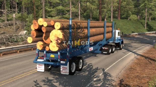 ATS - Sparta 4 Bolster Log Trailer v1.1 (1.45.x) ATS - Sparta 4 Bolster Log Trailer v1.1 (1.45.x)