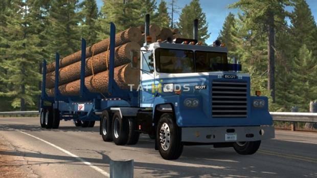ATS - Sparta 4 Bolster Log Trailer v1.1 (1.45.x) ATS - Sparta 4 Bolster Log Trailer v1.1 (1.45.x)