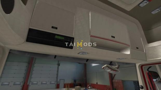 ETS2 - DAF XF105 White Red Interior V1.0 (1.49.x)