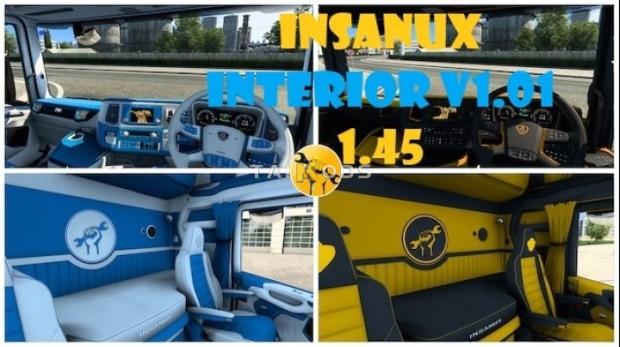 ETS2 - Insanux Scania NG Interior UK v1.01 (1.45.x) ETS2 - Insanux Scania NG Interior UK v1.01 (1.45.x)